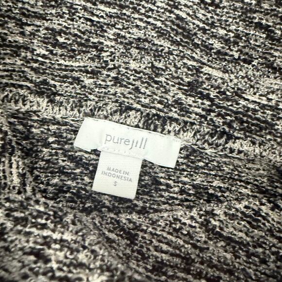 J.Jill PureJill Marled Cowl Neck Sweater Grey Long Sleeve 254601 Size Small - Picture 3 of 5